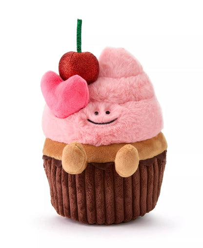 New Geoffrey's Toy Box Dessert Cupcake with Cherry Plush Toy - Kidsy