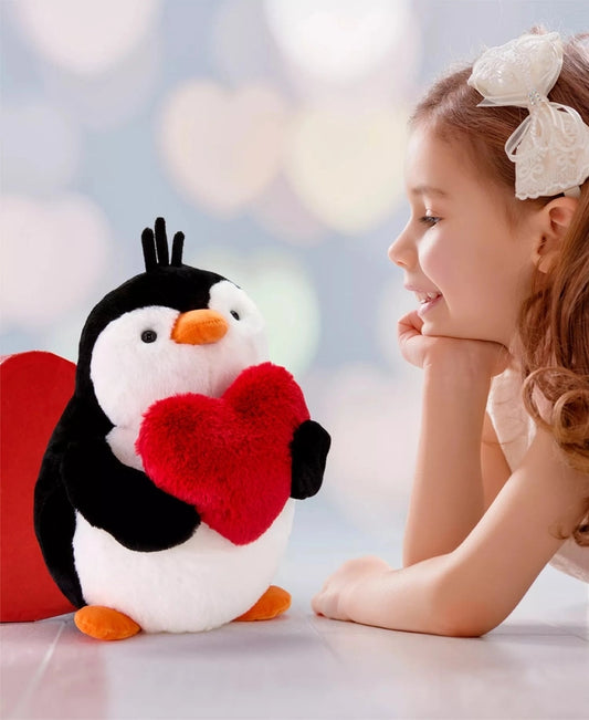 New Geoffrey's Toy Box Heart Penguin Plush Toy - Kidsy
