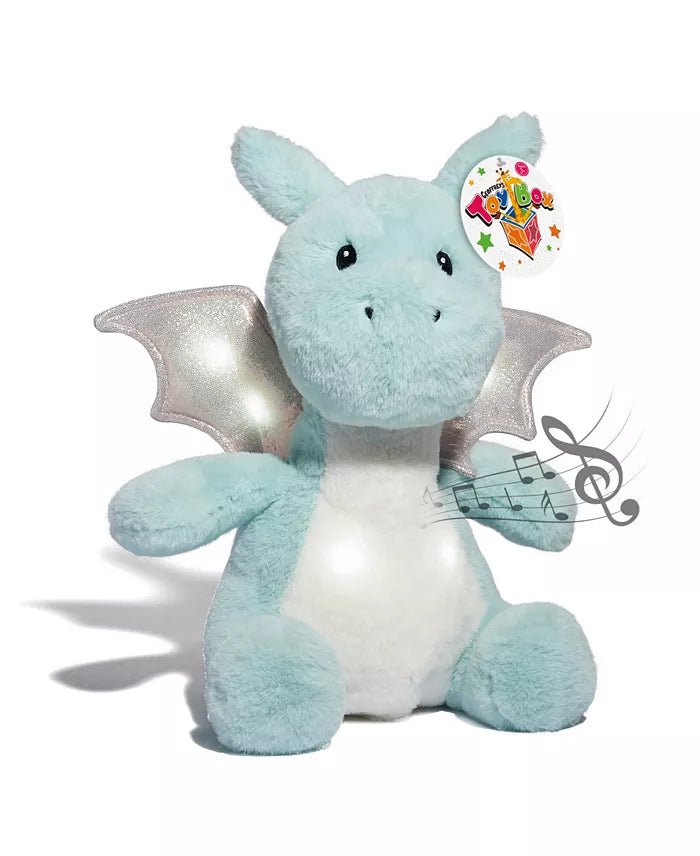 New Geoffrey's Toy Box LED Light - Up Dragon Plush (Light Green) - Kidsy