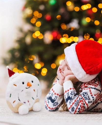 New Geoffrey's Toy Box Tasties 10" Donut Holiday Snowman Plush Toy - Kidsy