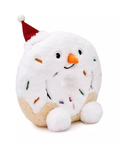 New Geoffrey's Toy Box Tasties 10" Donut Holiday Snowman Plush Toy - Kidsy