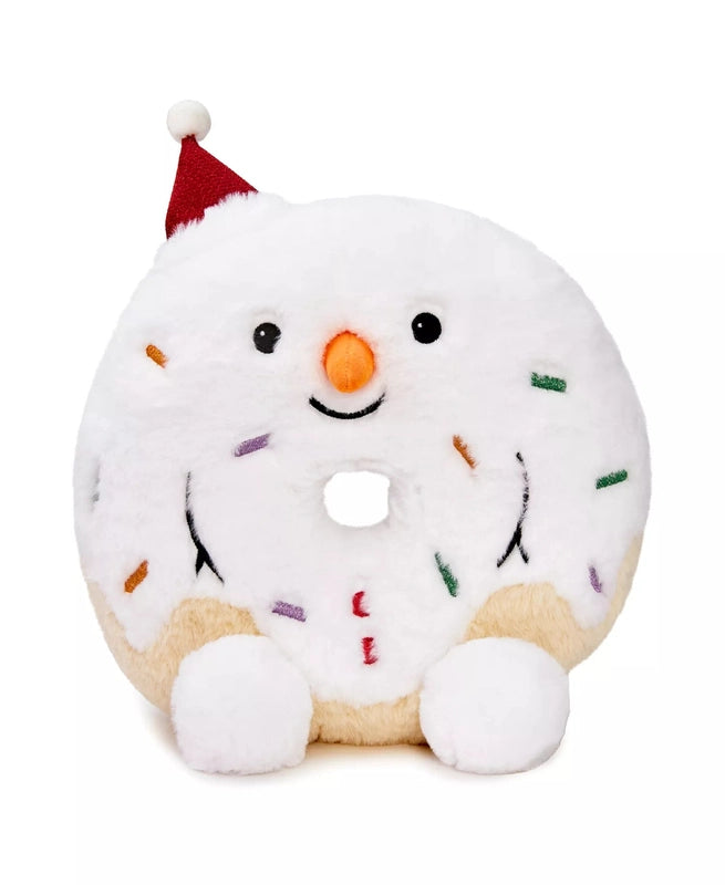 New Geoffrey's Toy Box Tasties 10" Donut Holiday Snowman Plush Toy - Kidsy