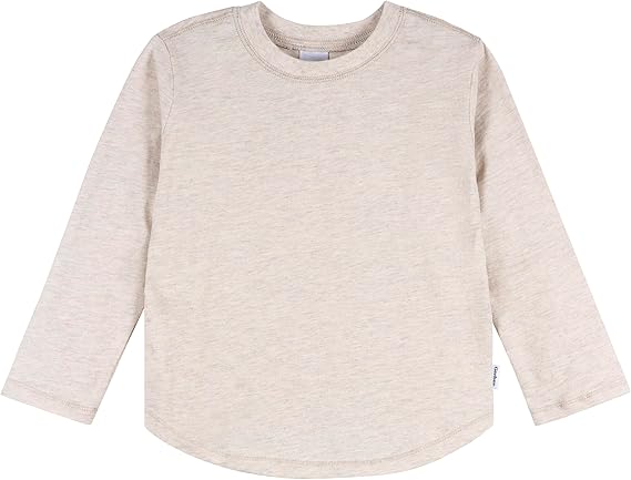 New Gerber Baby Boys' 3 - Pack Long Sleeve Shirts (Green, Blue & Oatmeal) - Kidsy