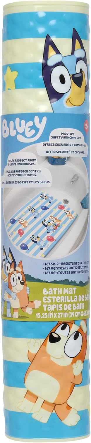 New Ginsey Bluey Bath Mat for Kids, Toddlers and Babies (15.5 by 22 Inch) - Kidsy