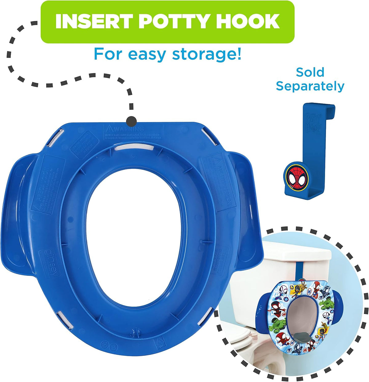 New Ginsey Spidey and His Amazing Friends Team Up 2-Piece Potty Training Set - Kidsy