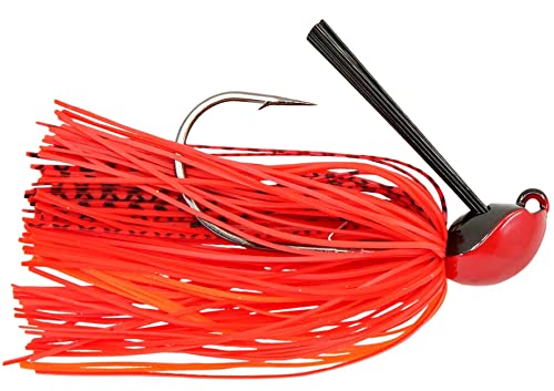 New Googan Squad Baits Thicc Flipping Jig (Flamin' Hot, 1/2 Oz.) - Kidsy