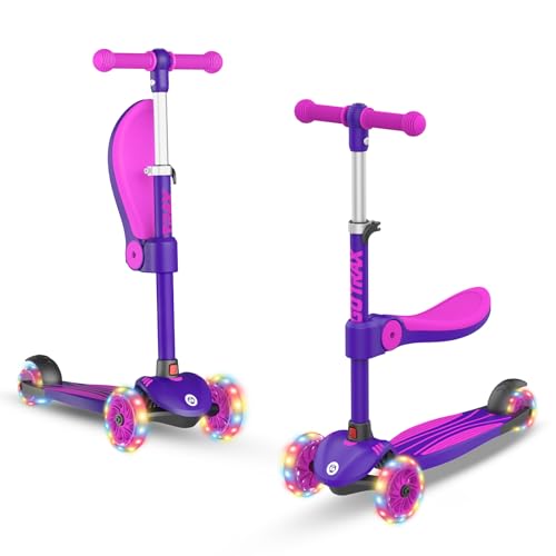 New Gotrax KS3 Kids Kick Scooter LED Lighted Wheels (Purple) - Kidsy