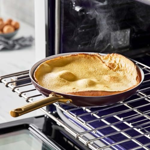 New GreenPan Hard Anodized Healthy Ceramic Nonstick 10" and 12" Frying Pan (Merlot Red/Non - Induction) - Kidsy