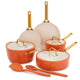 New GreenPan Reserve Pro 10 - Piece Nonstick Cookware Set (Harvest Orange) - Kidsy