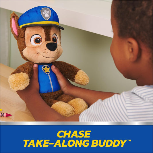 New GUND PAW Patrol Chase 13 - Inch Take Along Buddy Plush (Blue/Brown) - Kidsy