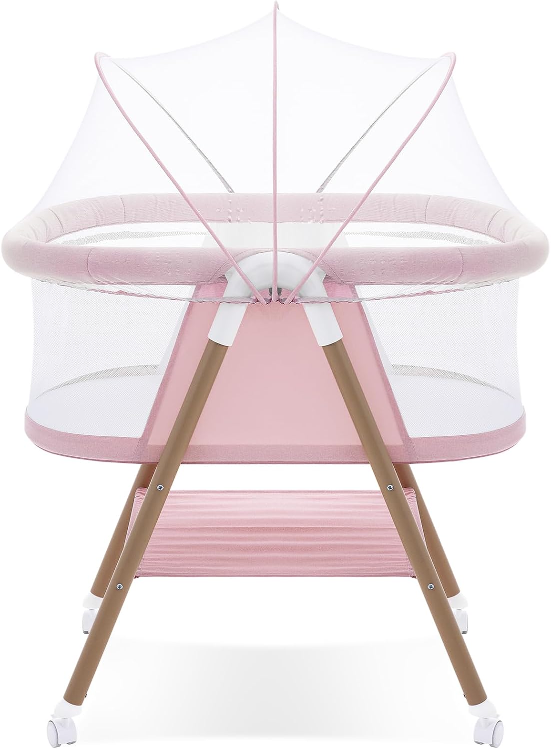New GYARING Baby Bassinets 3 in1 Baby Crib Portable & Easy to Assemble (Pink) - Kidsy