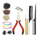 New Hair Extensions Tools Kit : 1500 Pcs Silicone Lined Micro Beads (Black,Brown,Blonde) - Kidsy