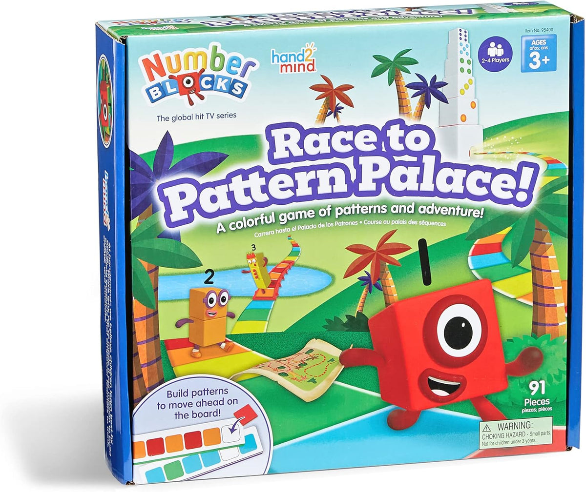 New Hand2mind Numberblocks Race to Pattern Palace! Math Board Game - Kidsy
