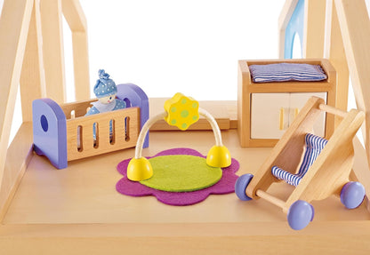 New Hape Wooden Dollhouse Baby’s Room Furniture Set - Kidsy