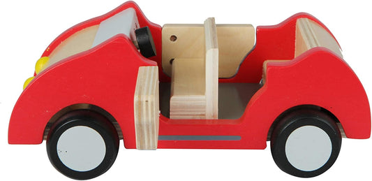 New Hape Wooden Dollhouse Family Car Toy Vehicle (Fits 4 Figures) - Kidsy