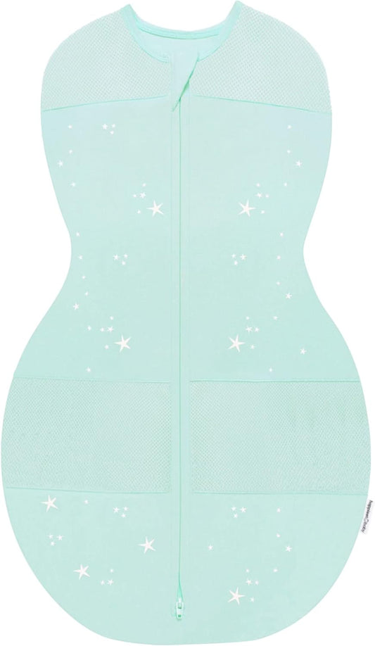 New Happiest Baby Sleepea 5 - Second Swaddle (Teal Stars - Small) - Kidsy