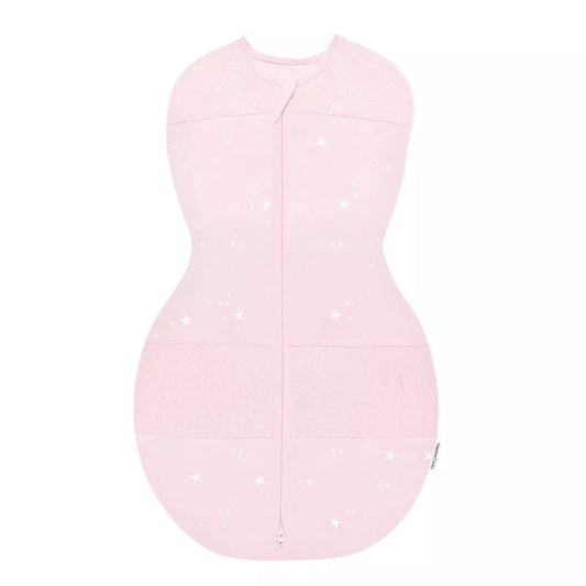 New Happiest Baby Sleepea Sack Swaddle Wrap (Pink with Stars - Small) - Kidsy