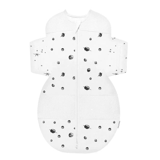 New Happiest Baby SNOO Sack Swaddle Wrap (Ivory Planets - Medium) - Kidsy