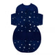 New Happiest Baby SNOO Sack Swaddle Wrap (Navy with Planets Stars on Wings - Small) - Kidsy