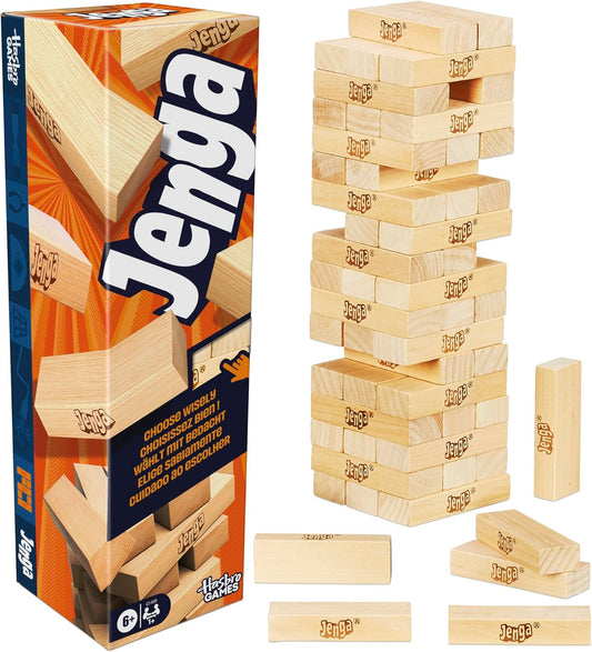 New Hasbro Games Jenga Wood Block Stacking Game - Kidsy