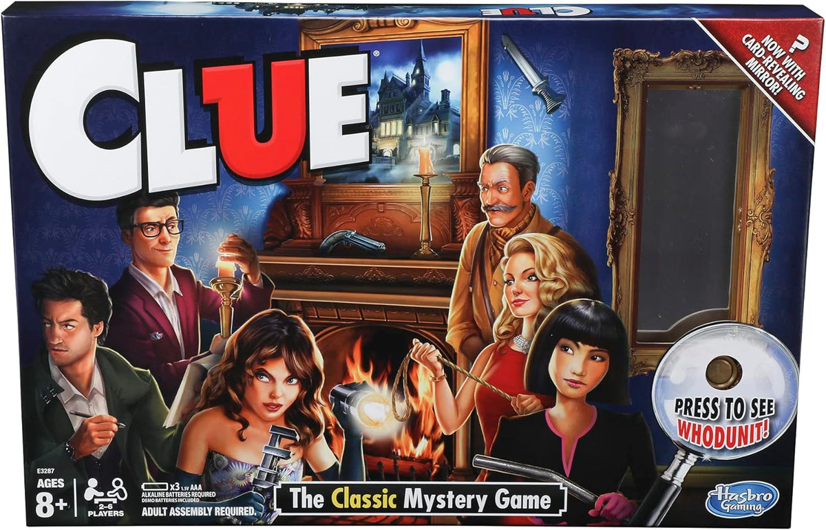 New Hasbro Gaming Clue Mystery Board Game, 2-6 Players