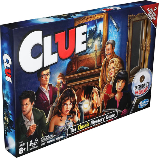 New Hasbro Gaming Clue Mystery Board Game, 2 - 6 Players - Kidsy