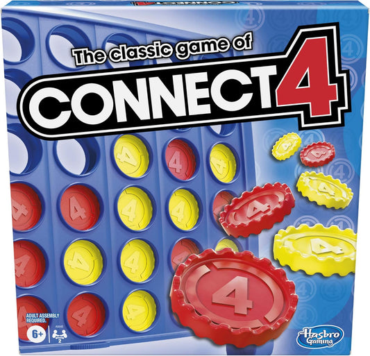 New Hasbro Gaming Connect 4 Classic Grid Strategy Board Game - Kidsy