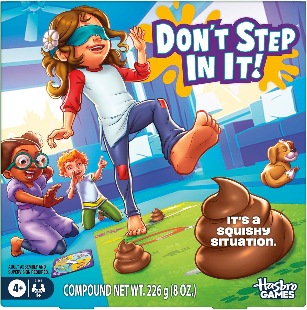 New Hasbro Gaming Don’t Step in It! Blindfold Preschool Game