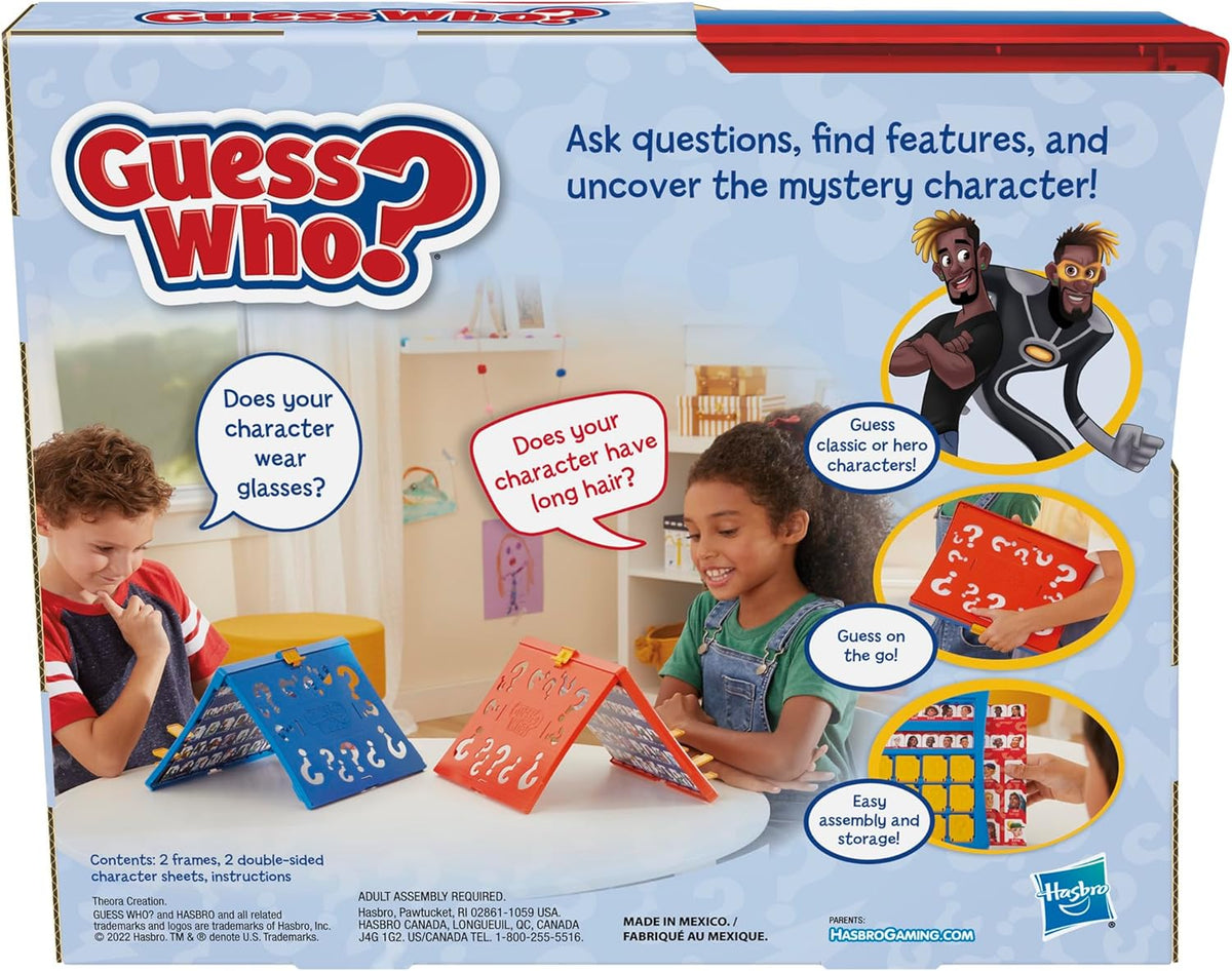 New Hasbro Gaming Guess Who Original Board Game (2 Players) - Kidsy