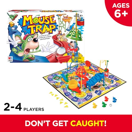 New Hasbro Gaming Mouse Trap Board Game 2 to 4 Players 6 Years and Up - Kidsy