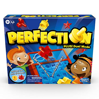 New Hasbro Gaming Perfection Plus Duel Mode Board Game 5 Years and Up - Kidsy