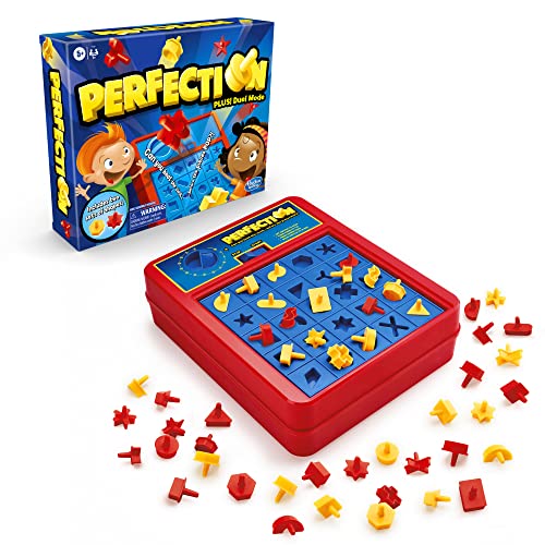 New Hasbro Gaming Perfection Plus Duel Mode Board Game 5 Years and Up - Kidsy