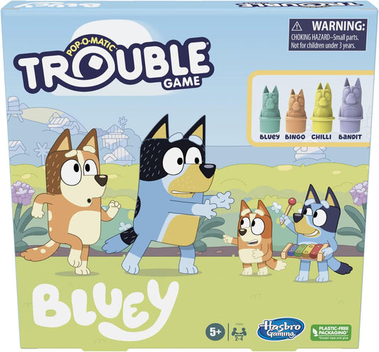 New Hasbro Gaming Trouble Bluey Edition Board Game - Kidsy