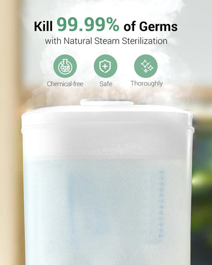 New HAUTURE Baby Bottle Sterilizer and Dryer Electric Steam Bottle Sanitizer 6 - in - 1 - Kidsy