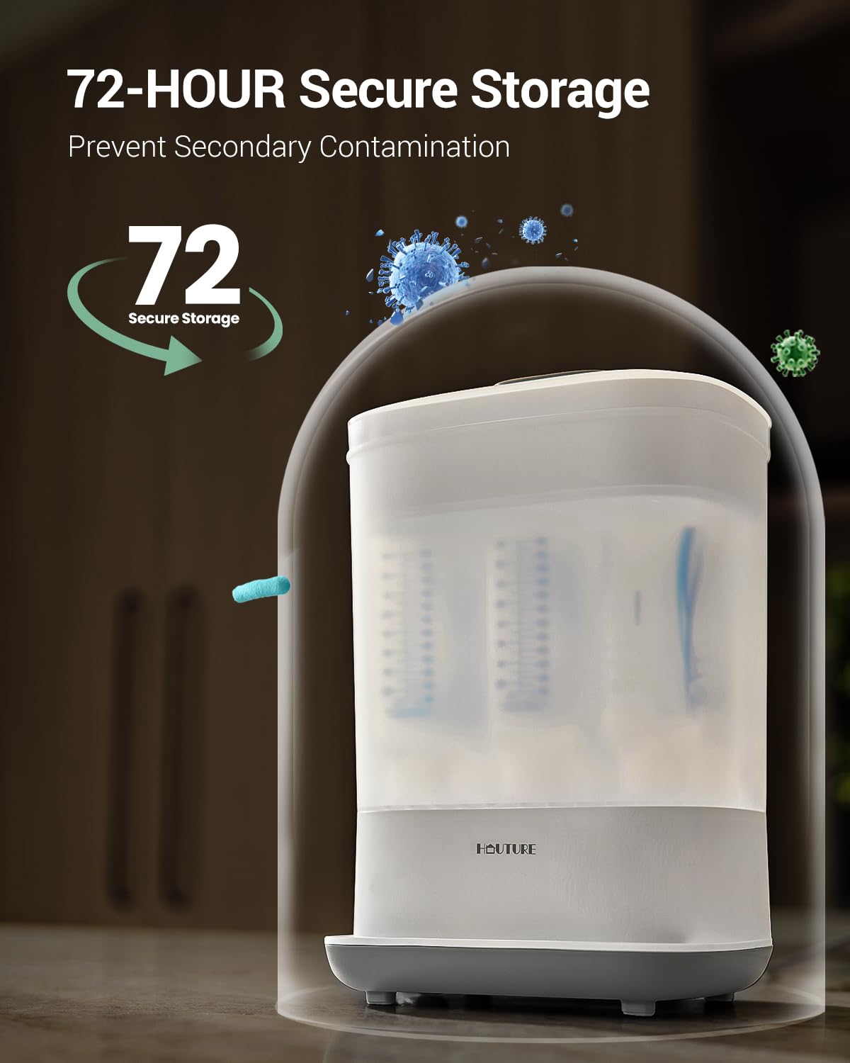 New HAUTURE Baby Bottle Sterilizer and Dryer Electric Steam Bottle Sanitizer 6 - in - 1 - Kidsy