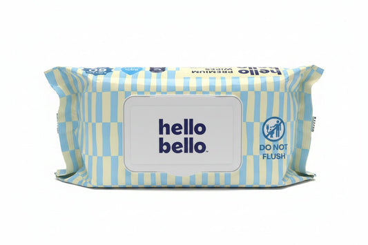 New Hello Bello Premium Baby Wipes, Fragrance-Free (60 Count) - Kidsy