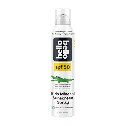 New Hello Bello SPF 50 Kids Mineral Sunscreen Spray (5 oz) - Kidsy