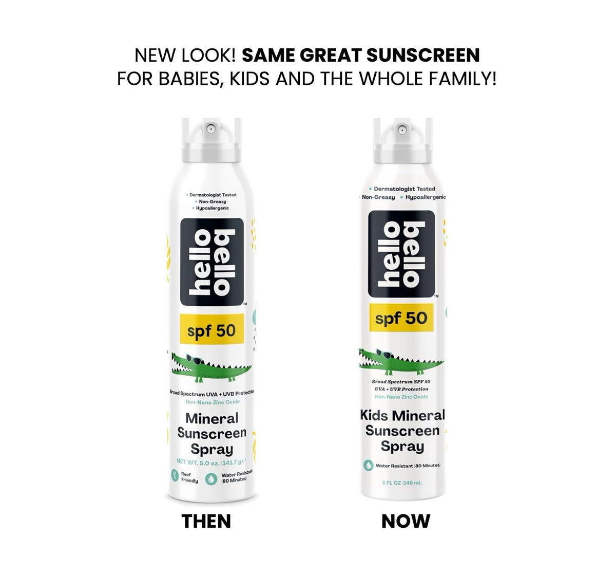 New Hello Bello SPF 50 Kids Mineral Sunscreen Spray (5 oz) - Kidsy