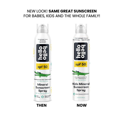 New Hello Bello SPF 50 Kids Mineral Sunscreen Spray (5 oz) - Kidsy