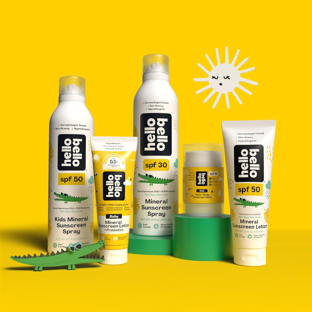 New Hello Bello SPF 50 Kids Mineral Sunscreen Spray (5 oz) - Kidsy