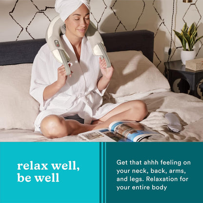 New Homedics Cordless Shiatsu Rechargeable Neck Massager - Kidsy