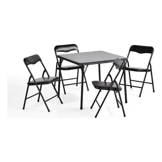New Homycasa Kids Table Chair Set for Play and Dining (Black, 4 Piece) - Kidsy