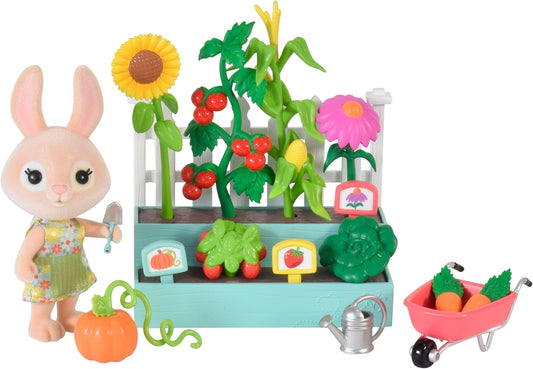 New Honey Bee Acres Time to Garden Set with Miniature Doll Figure - Kidsy