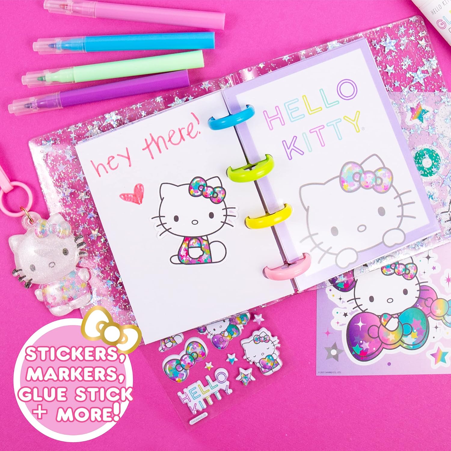 New Horizon Group USA Hello Kitty DIY Glitter Micro Journal Stationery Set - Kidsy