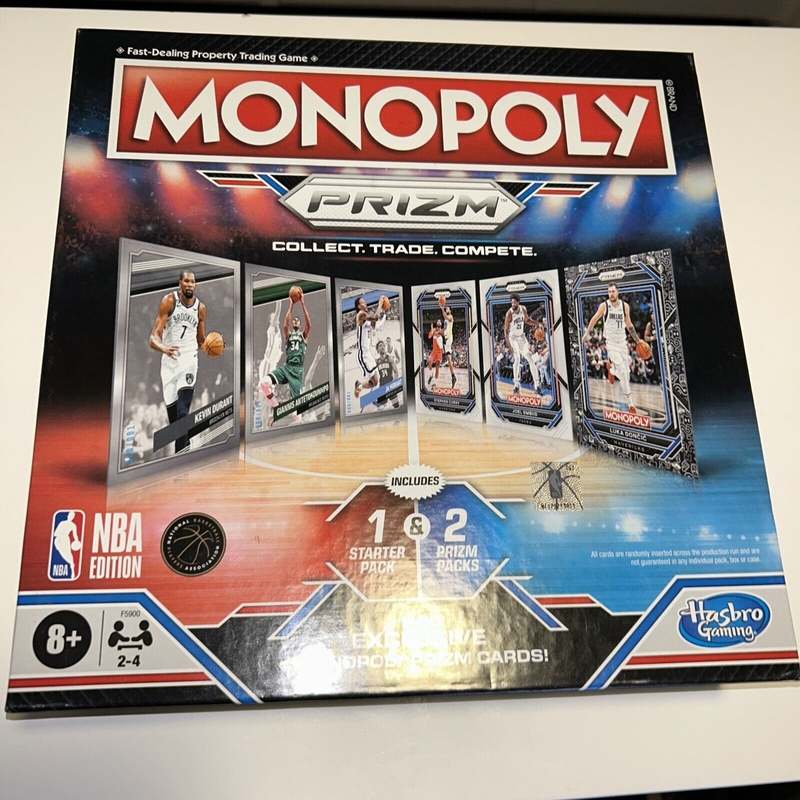 FINAL SALE HSBF5900 Monopoly Prizm NBA Edition Board Game