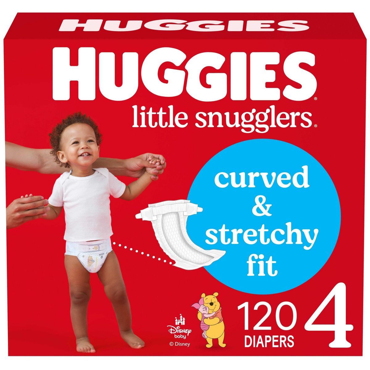 New Huggies Little Snugglers Diapers (Size 4 - 120ct: 22 - 37 lbs) - Kidsy