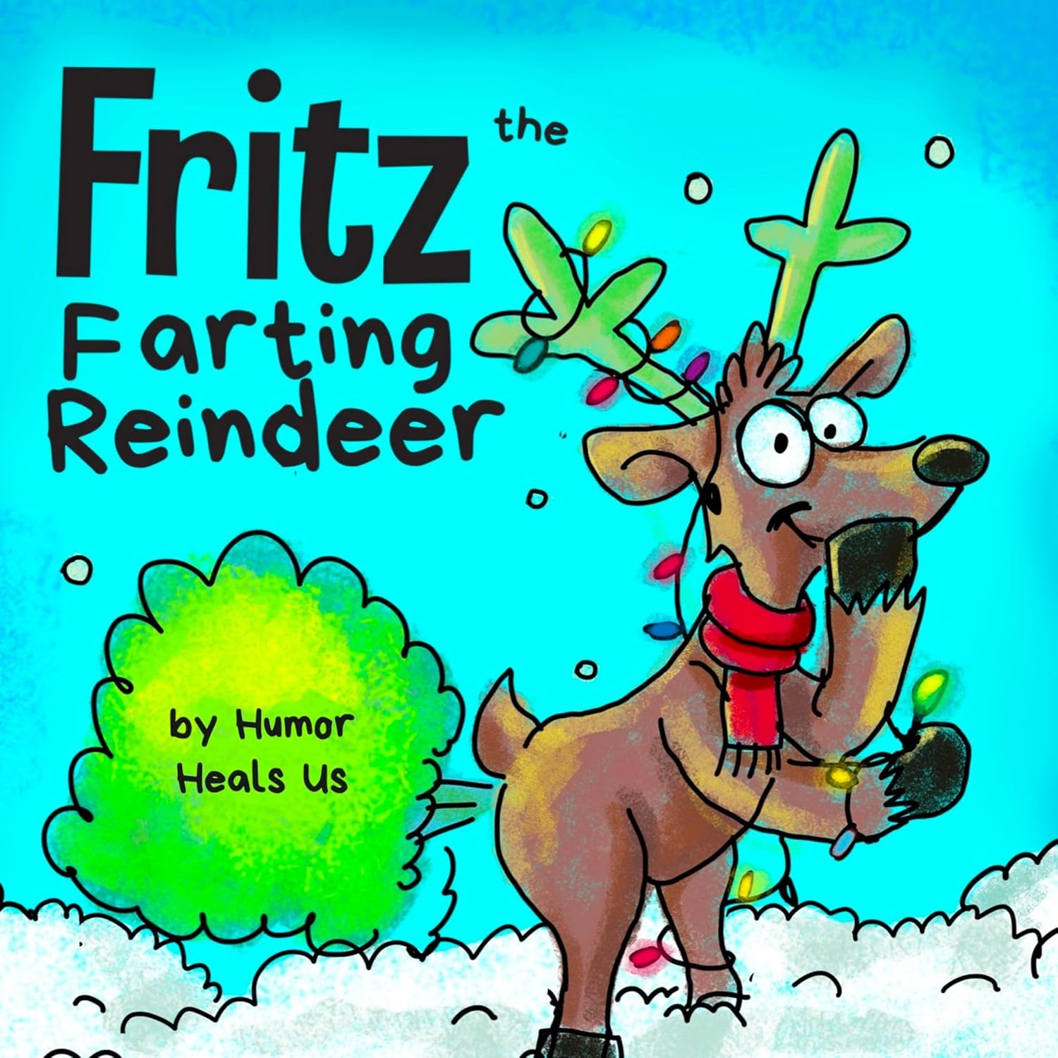 New Humor Heals Us Fritz the Farting Reindeer Interactive Book Gift Set - Kidsy