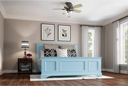 New Hunter Crestfield 42" Ceiling Fan with LED Lights (Noble Bronze) - Kidsy