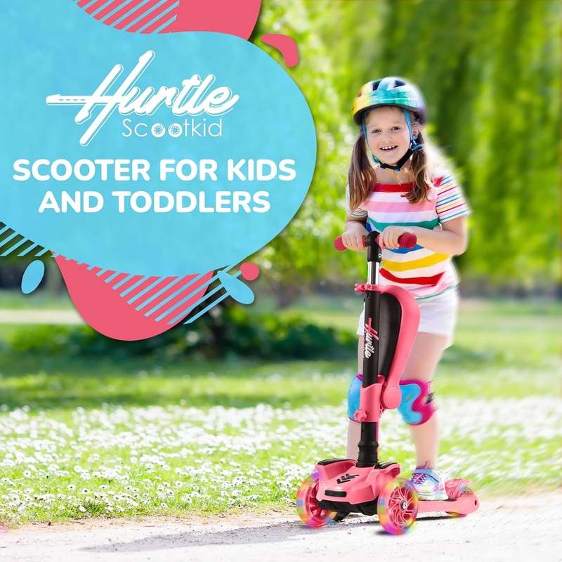 New Hurtle 3 - Wheeled Scooter for Kids (Watermelon) - Kidsy