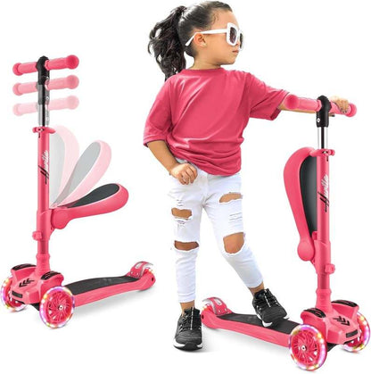 New Hurtle 3 - Wheeled Scooter for Kids (Watermelon) - Kidsy